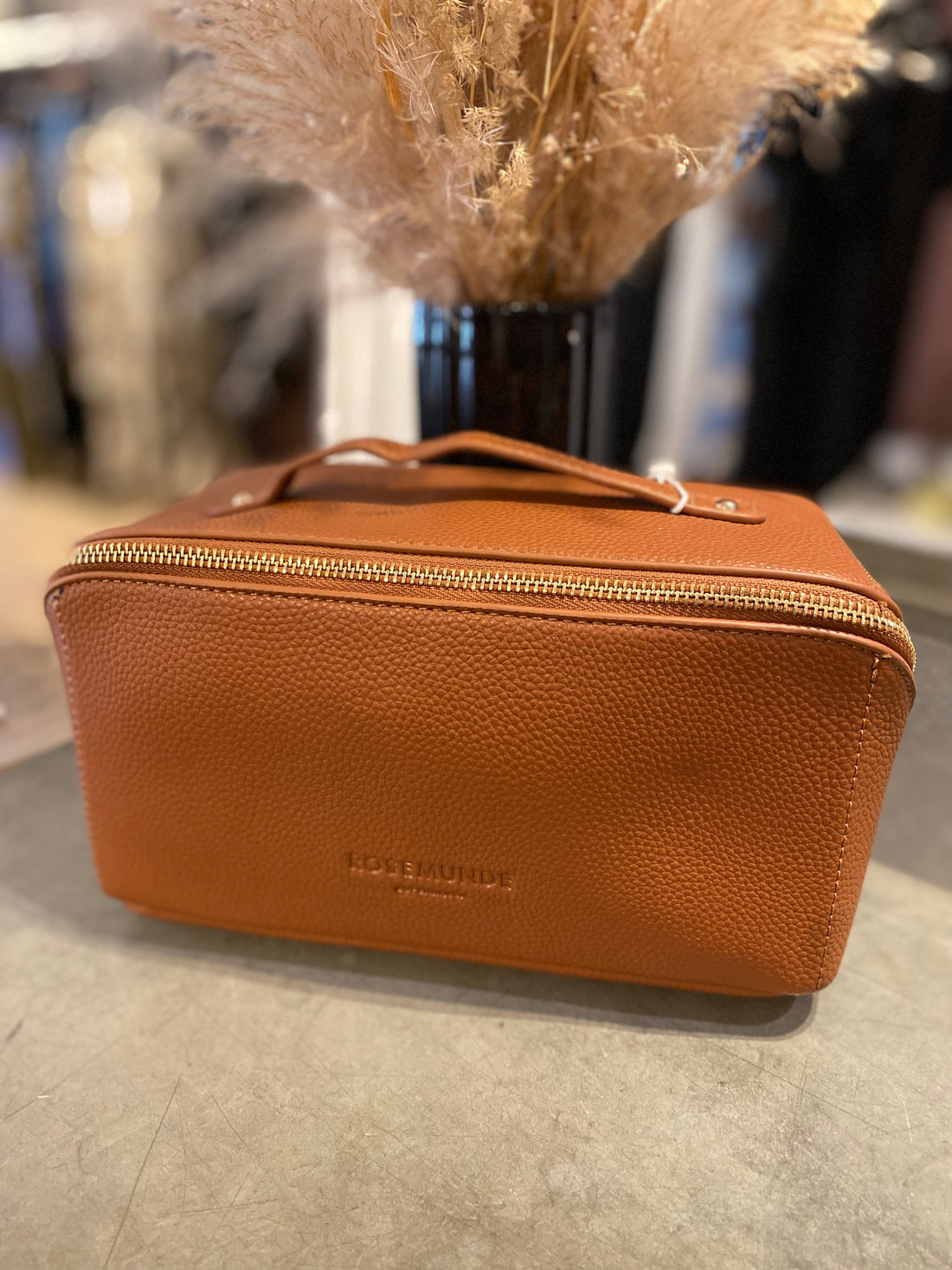 Rosemunde - Makeup Taske Cognac Guld