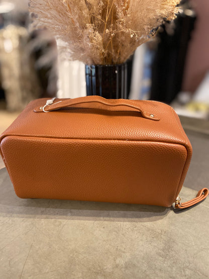 Rosemunde - Makeup Taske Cognac Guld