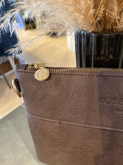 Rosemunde clutch - Brun Mørk M. Guld