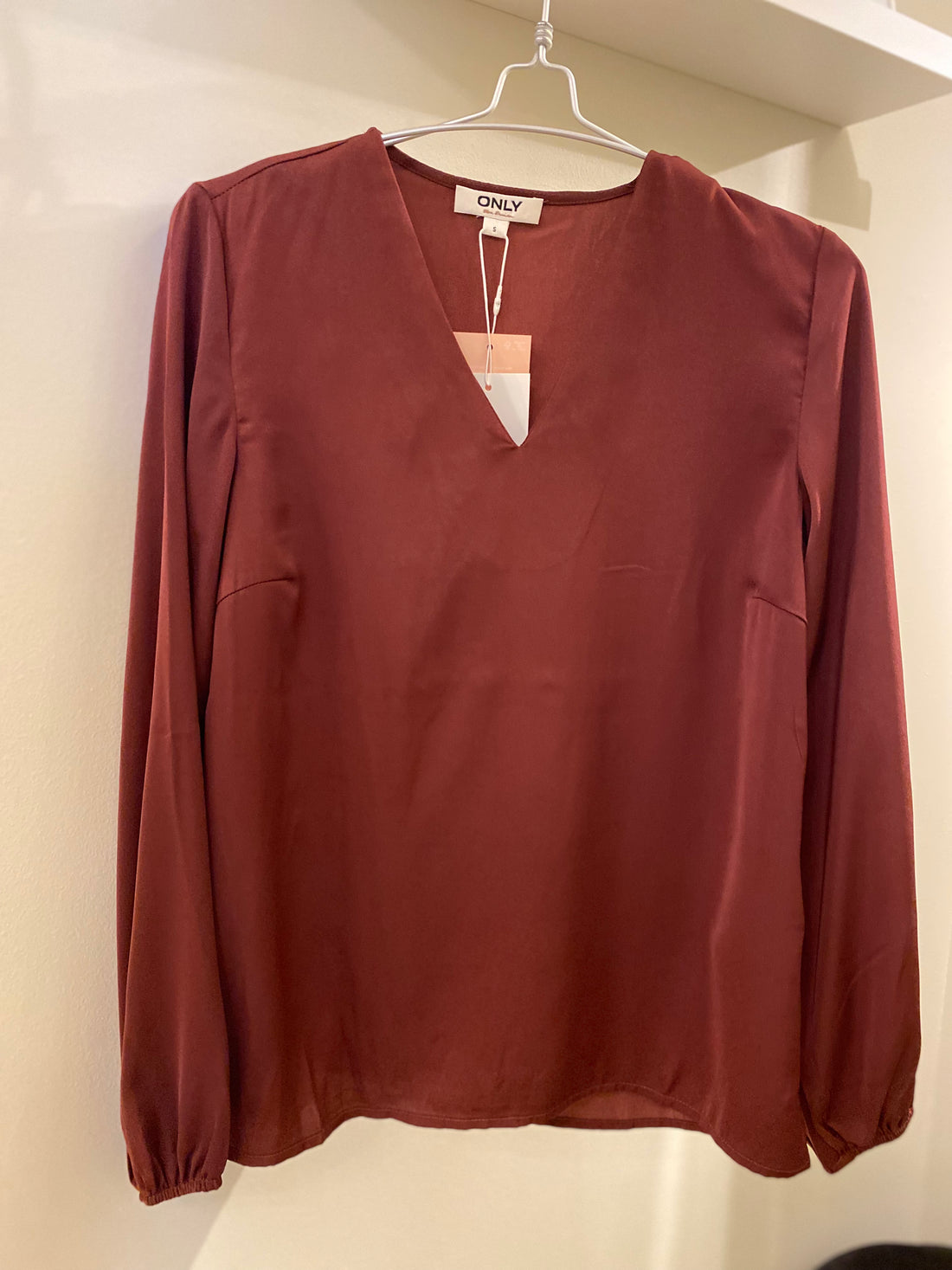 ONLY - Lucy - Bluse Vinrød