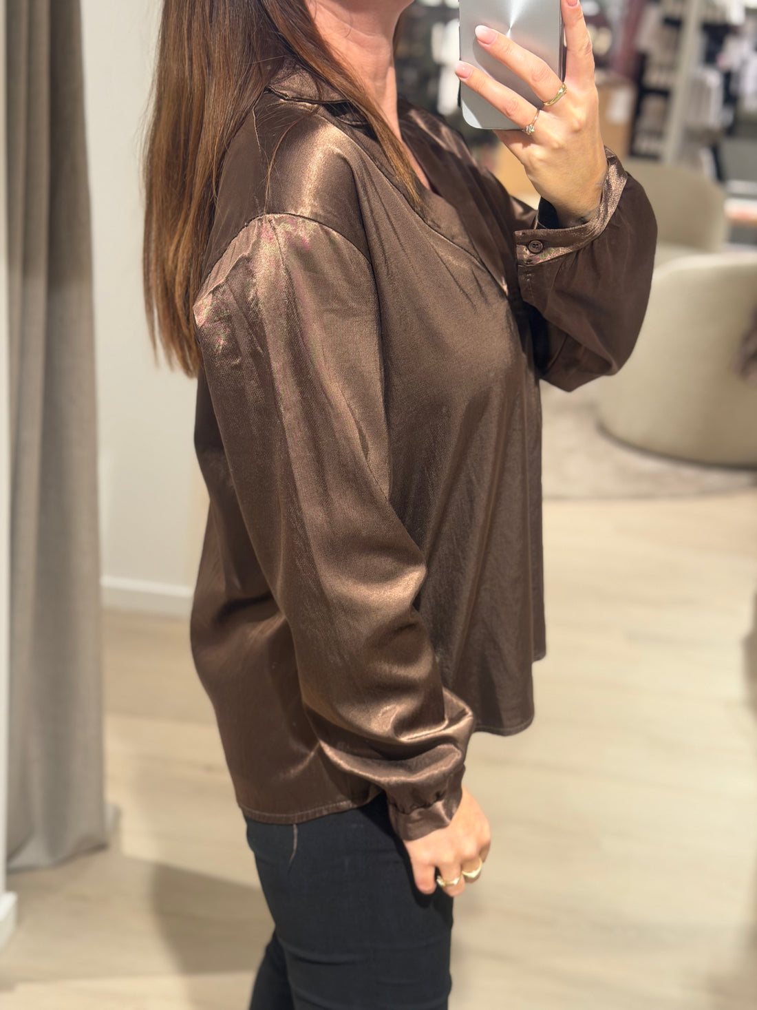 Marta Du Chateau - Amoria - Bluse Brun