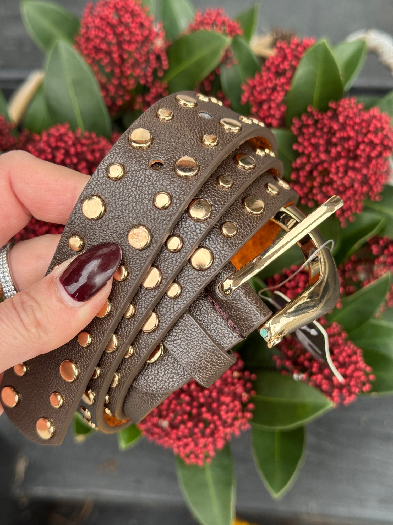 By Lagoni - Bælte -  Brun Guld