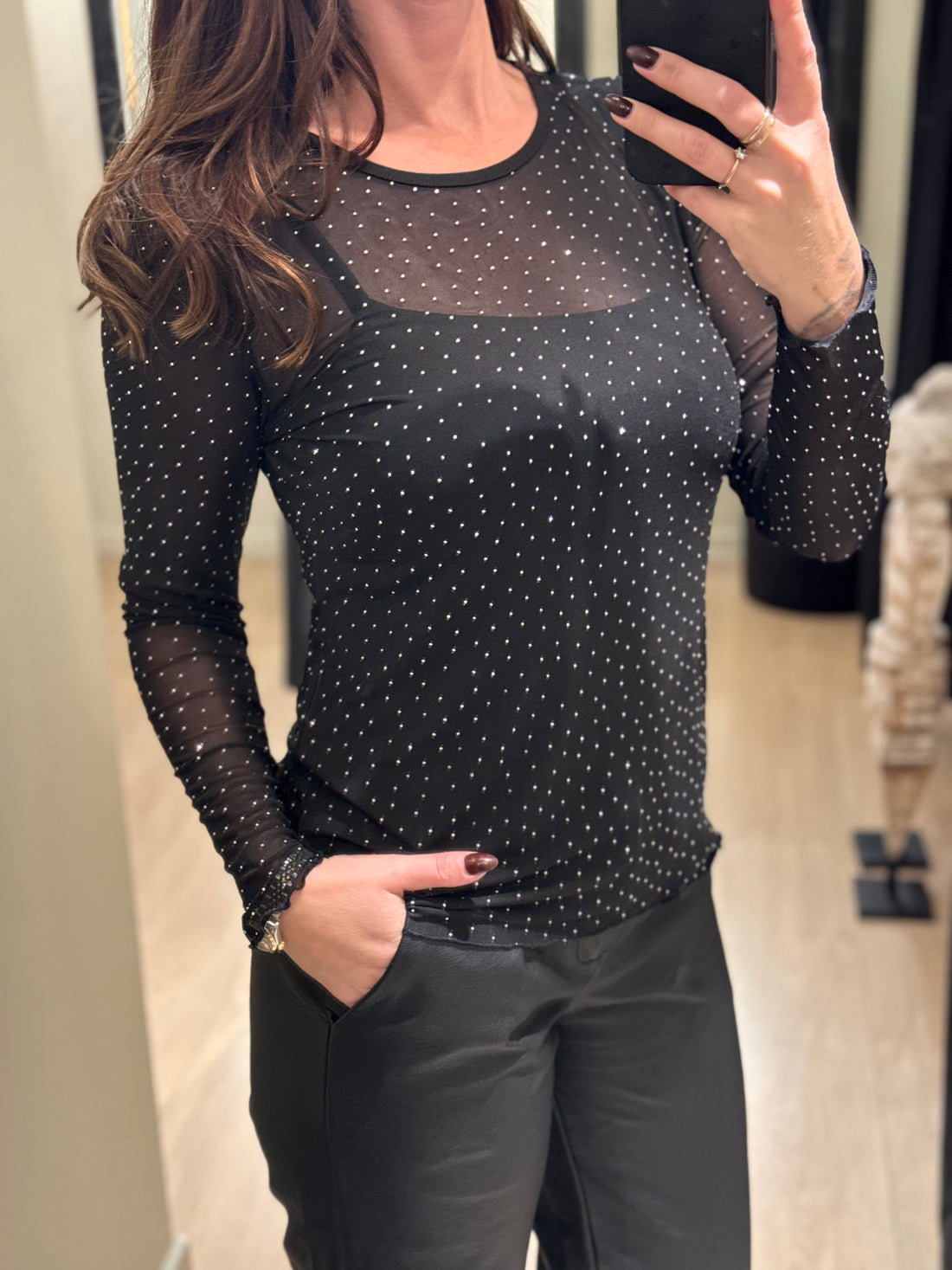 Ofelia - Gitti - Mesh M. Glitter Sort