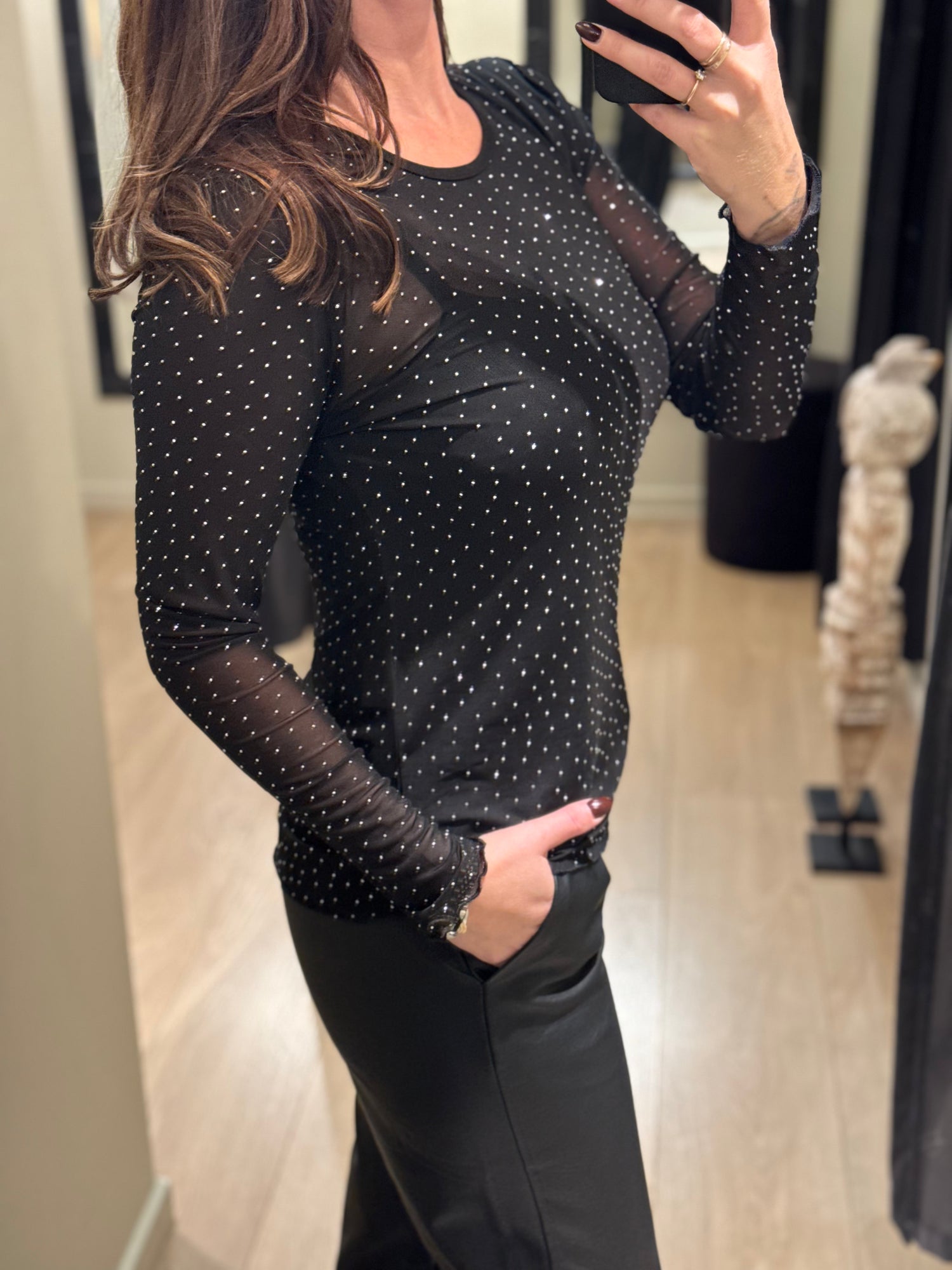 Ofelia - Gitti - Mesh M. Glitter Sort