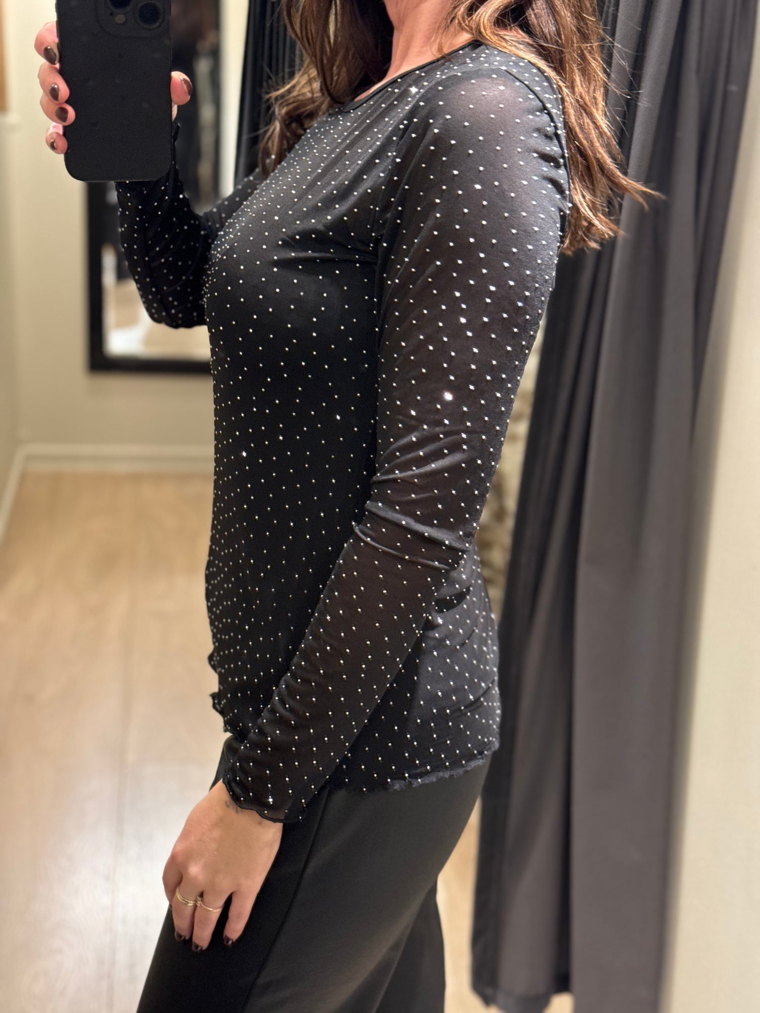 Ofelia - Gitti - Mesh M. Glitter Sort