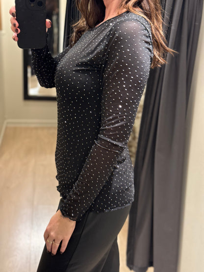 Ofelia - Gitti - Mesh M. Glitter Sort