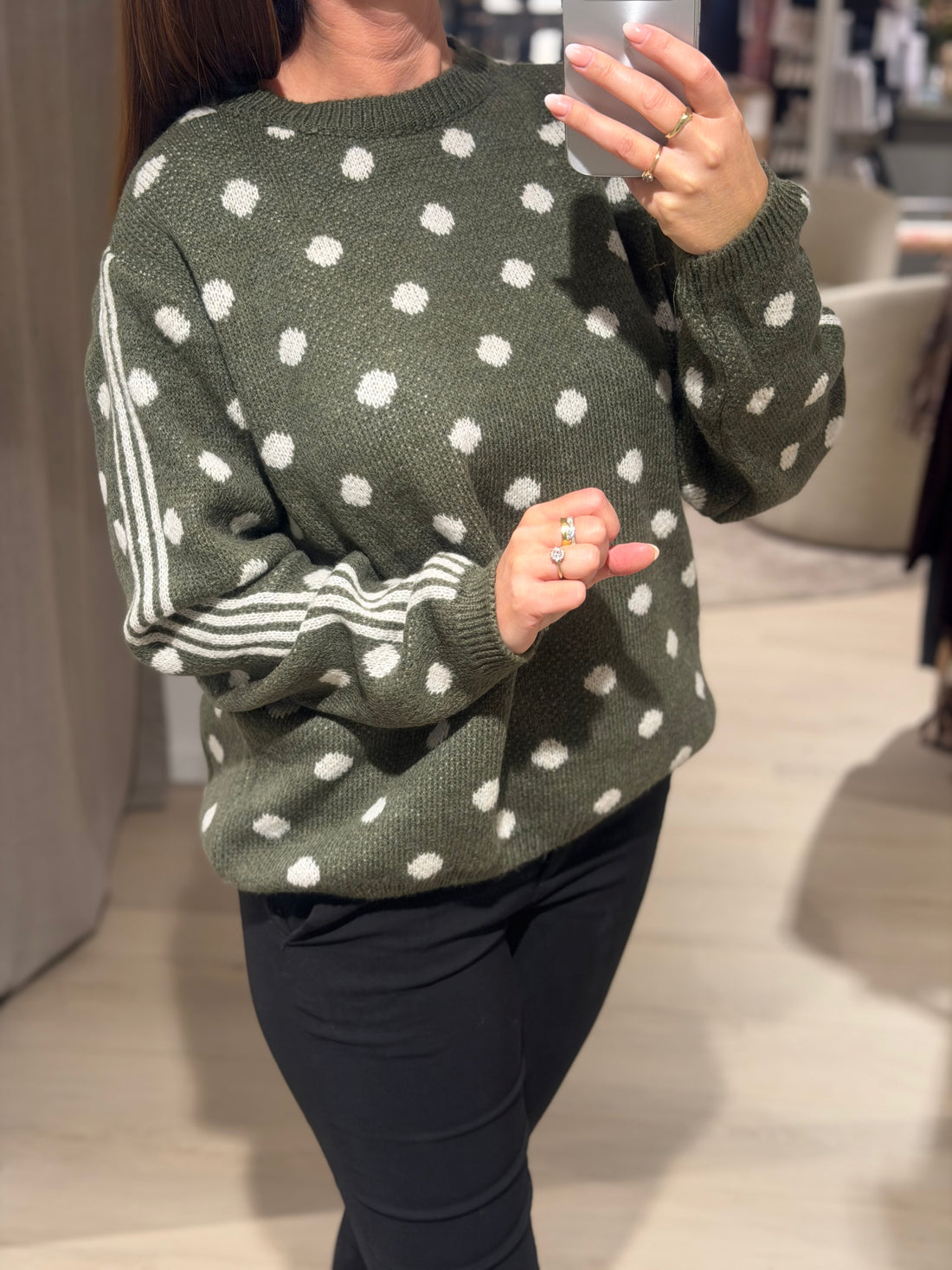 Marta Du Chateau - Bellora - Strik - Militær/Beige