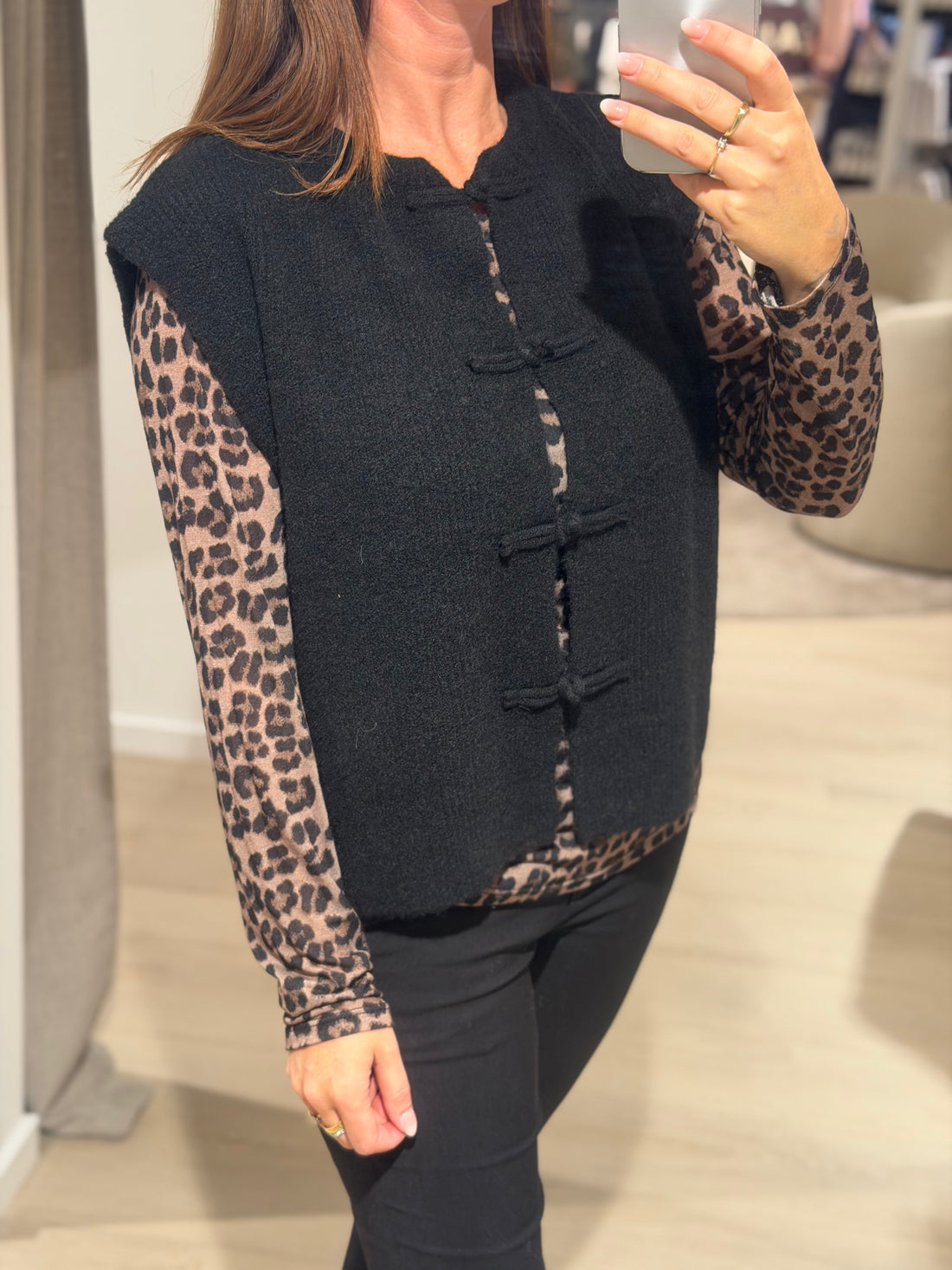 MARTA DU CHATEAU Celestia - Vest - Sort