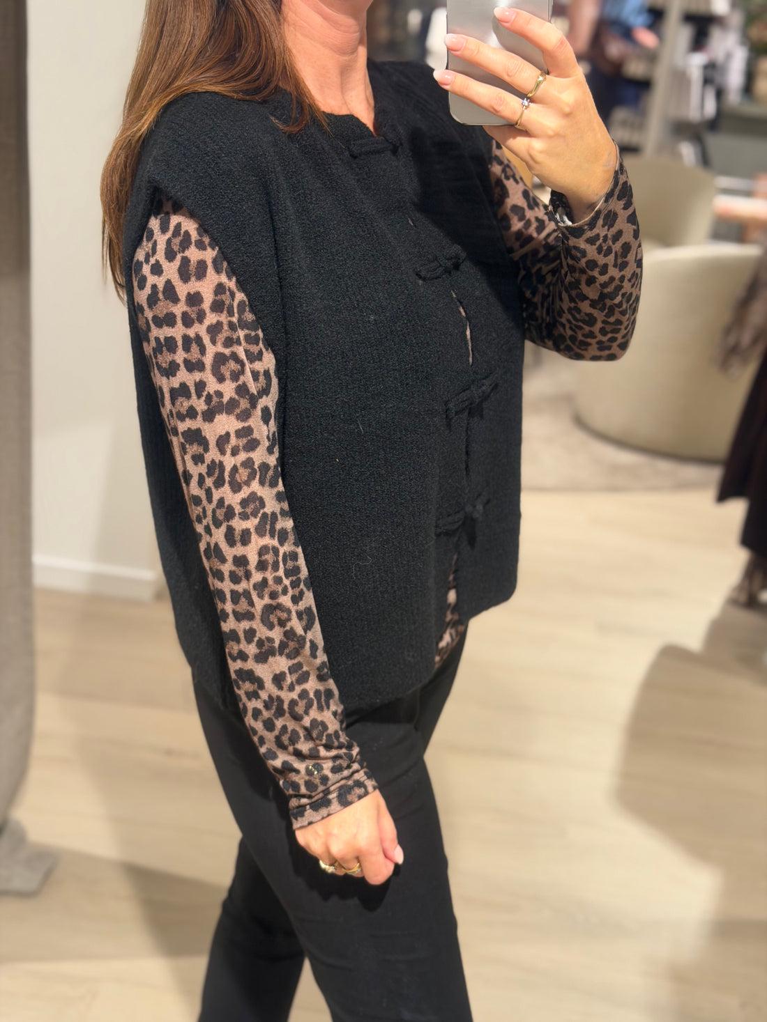 MARTA DU CHATEAU Celestia - Vest - Sort