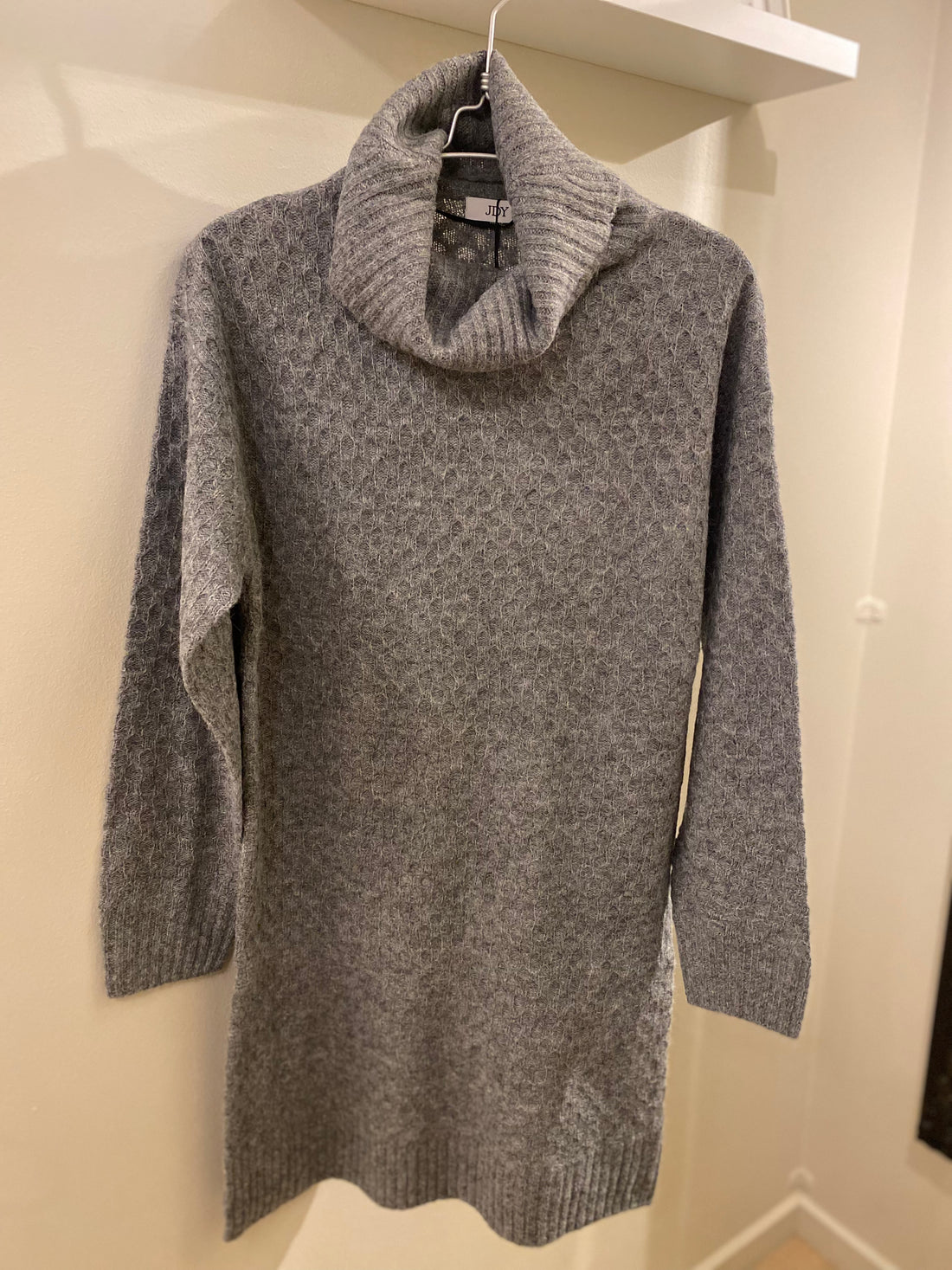 JDY - Bigum Cowl - Strik Kjole Grå