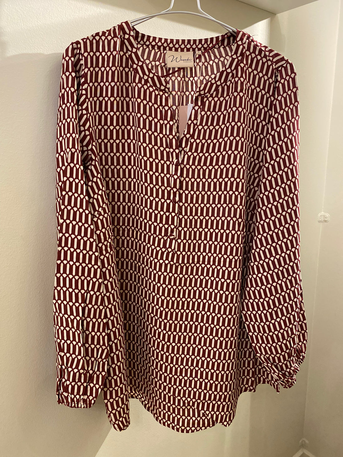 Wasabi - Nora 1 - Bluse Vinrød