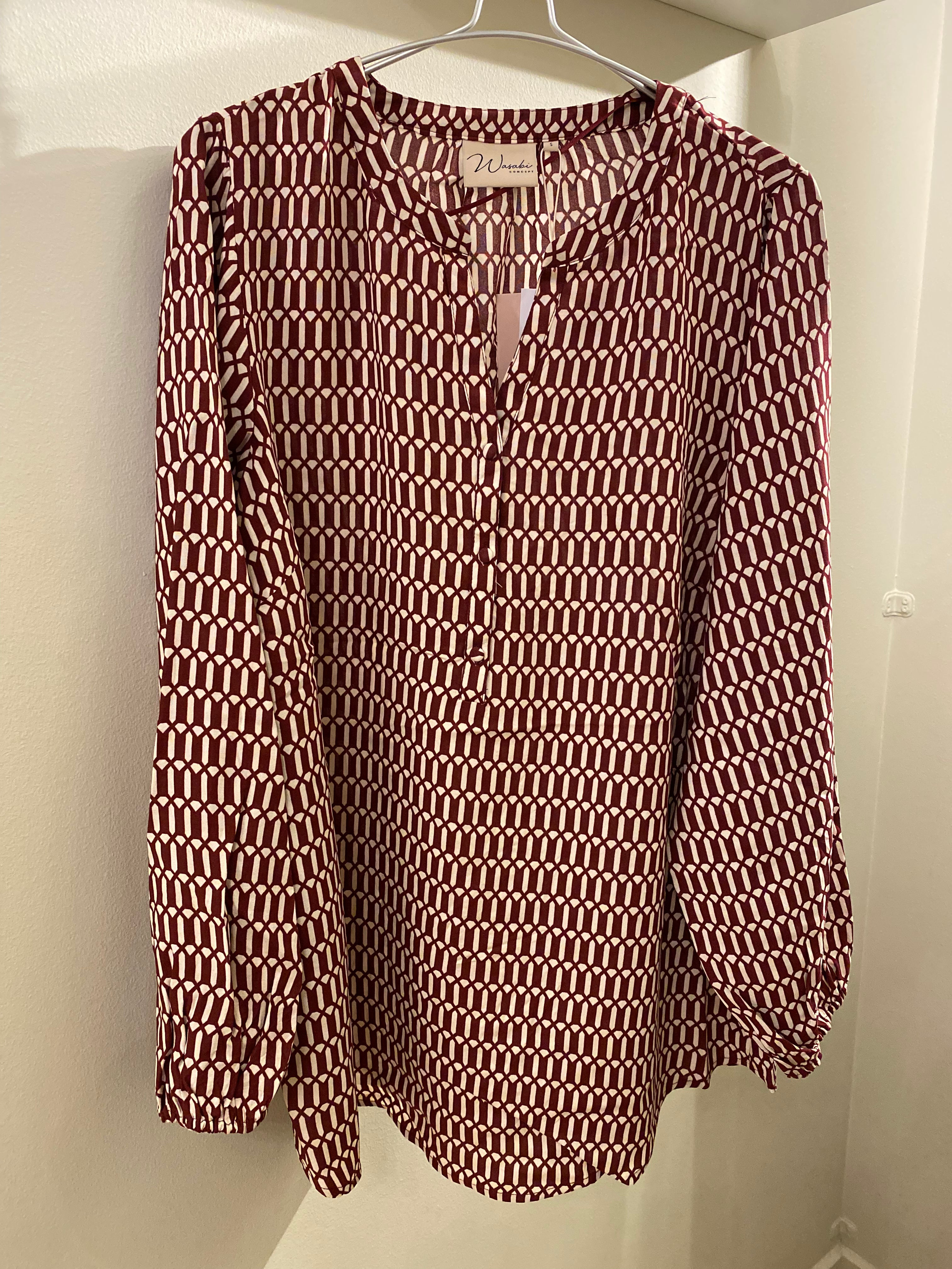 Wasabi - Nora 1 - Bluse Vinrød