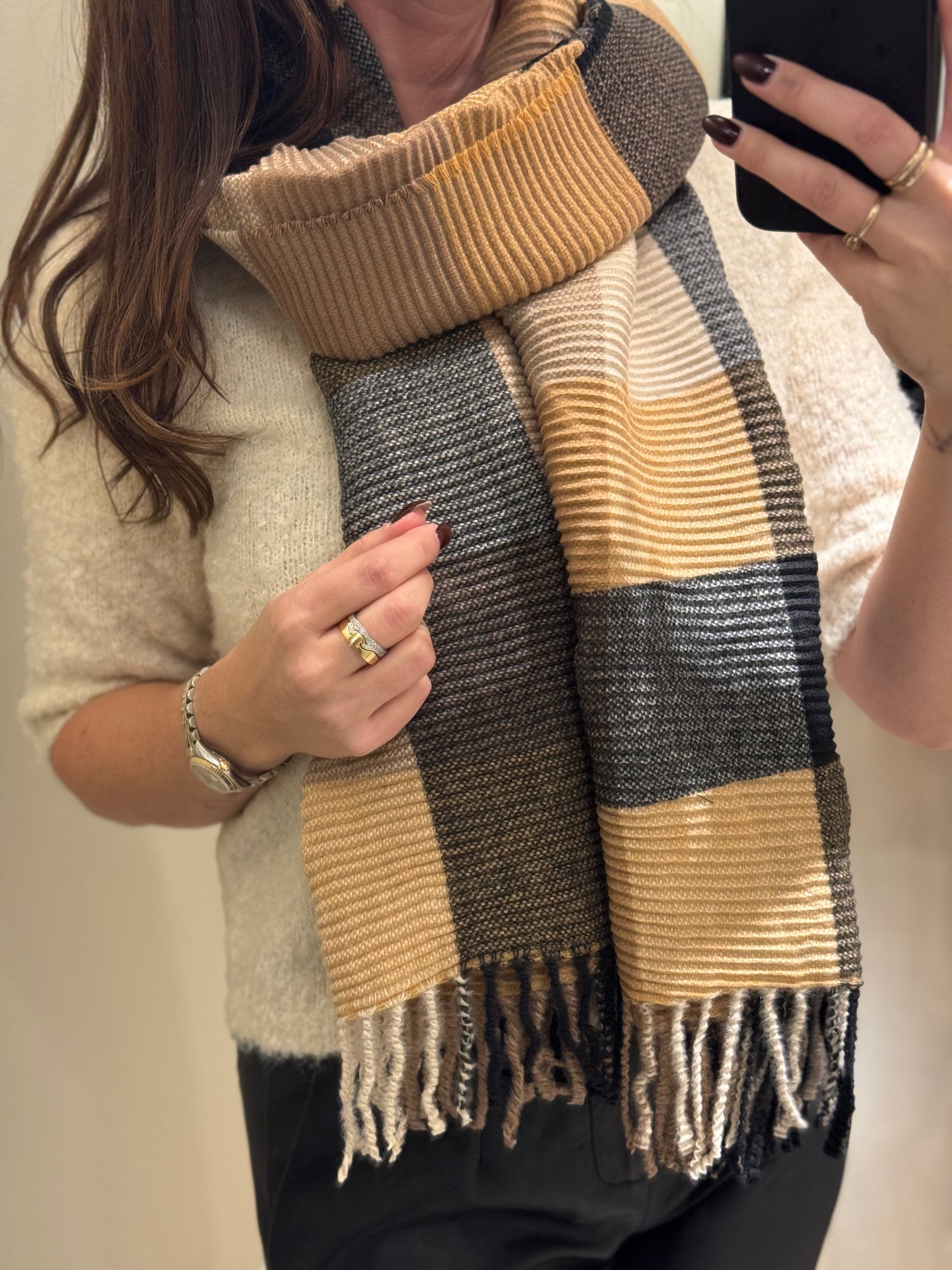 By Lagoni - Tørklæde - Brun Tern