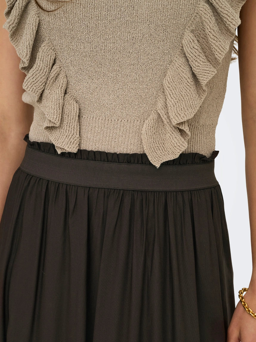 ONLY - Venedig Life - Nederdel Chokolade