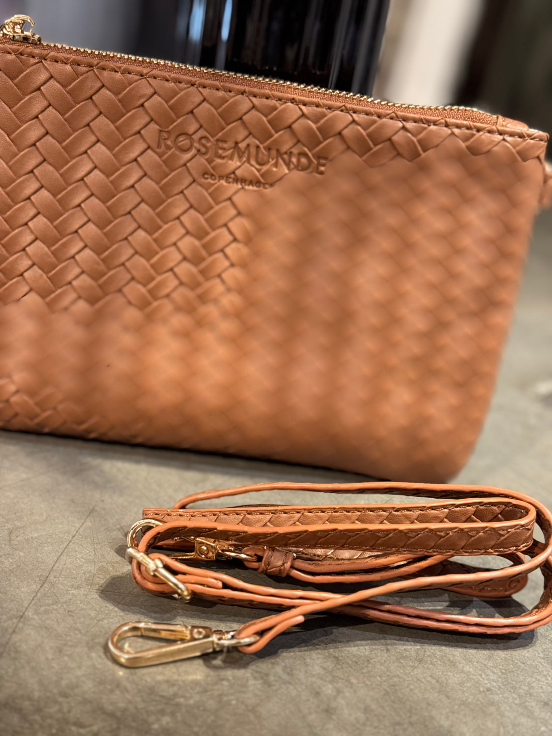 Rosemunde - Clutch - Cognac m. guld