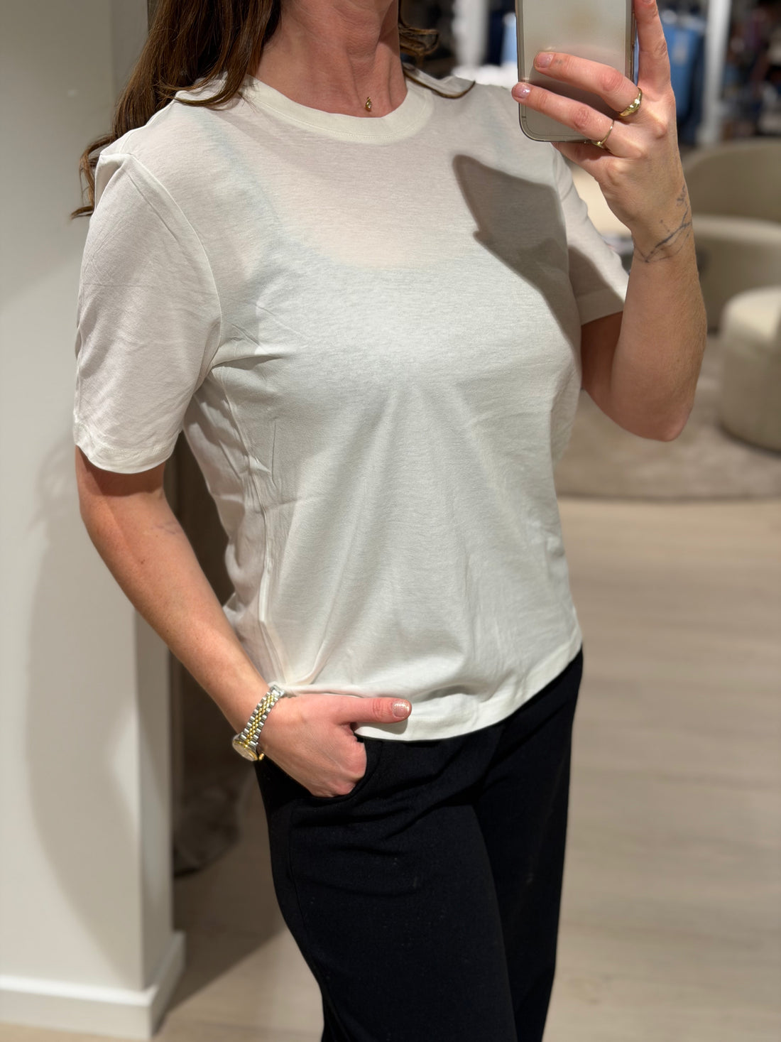 ONLY - Happy - T-shirt Hvid