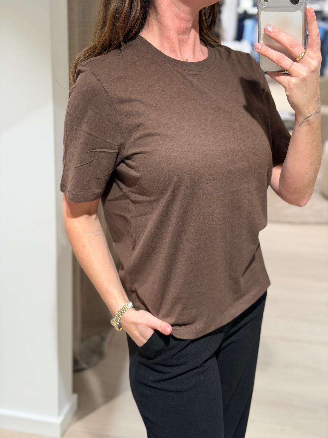 ONLY - Happy - T-shirt Brun