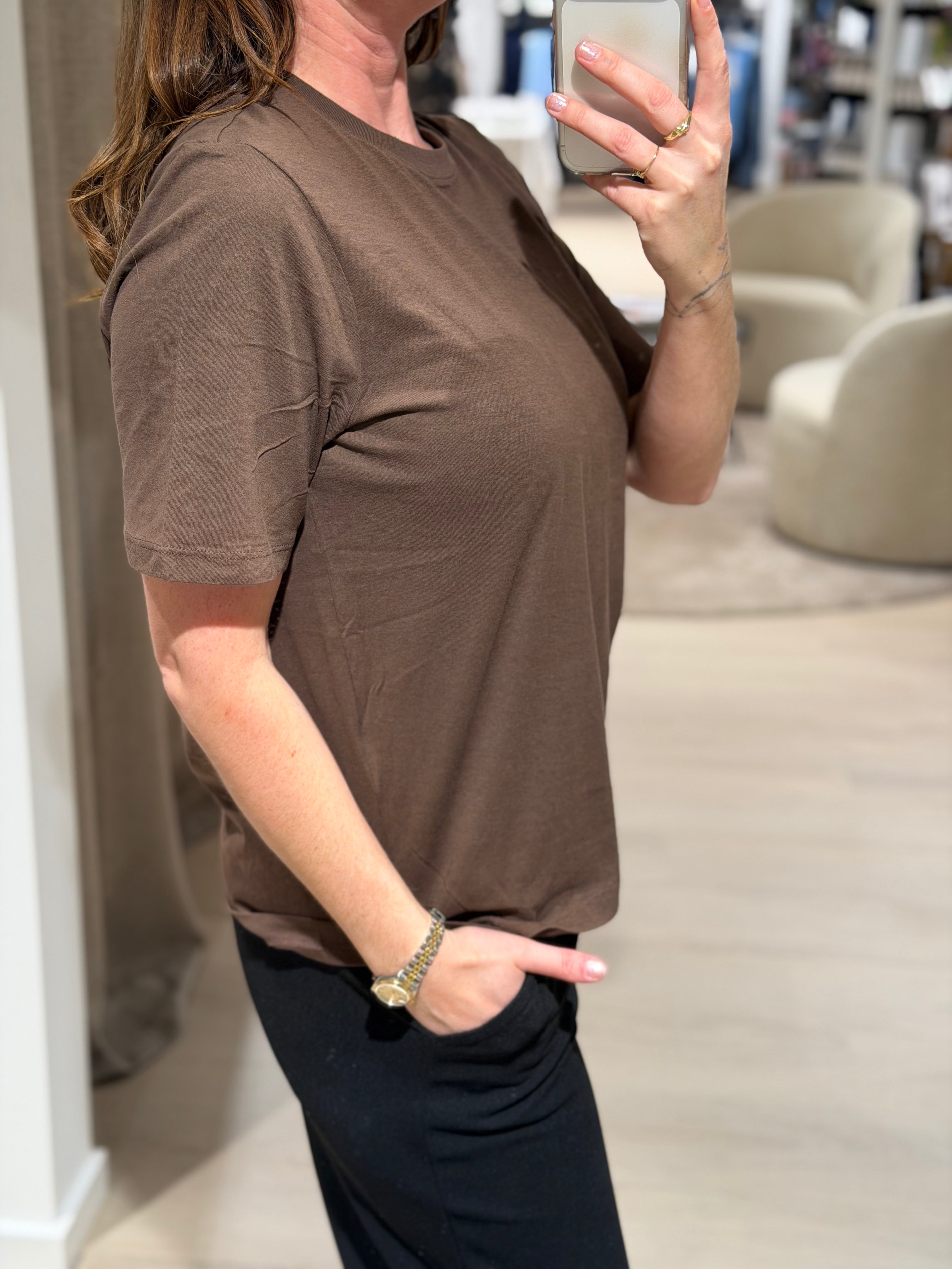 ONLY - Happy - T-shirt Brun