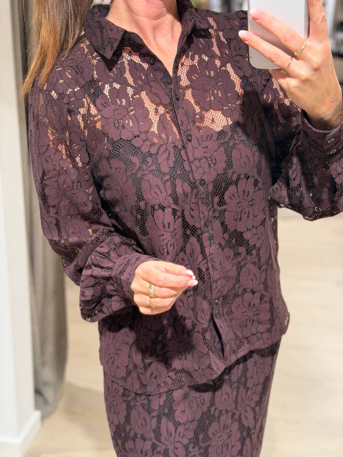 Soyaconcept - Jibi - Blonde skjorte Blomme