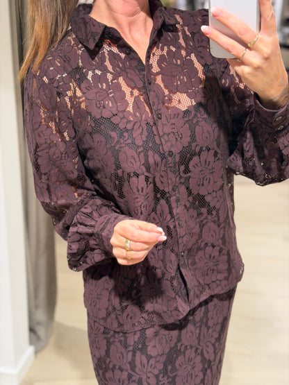 Soyaconcept - Jibi - Blonde skjorte Blomme