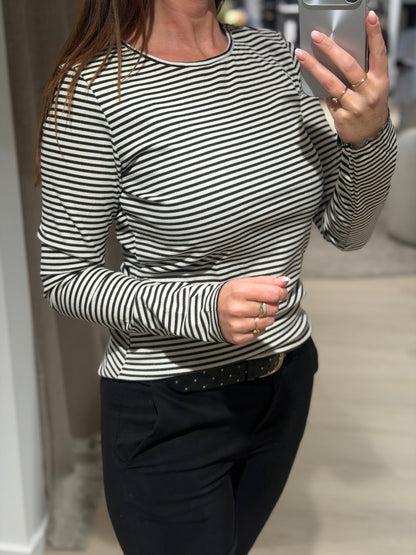 Liberté - Natalials - Bluse Strib Guld