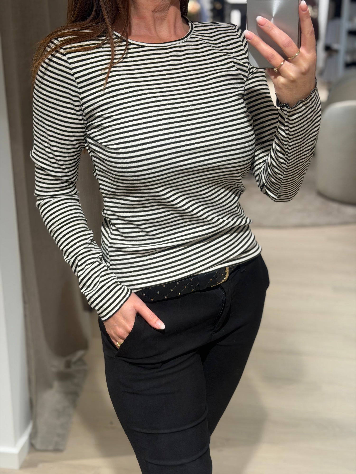 Liberté - Natalials - Bluse Strib Guld