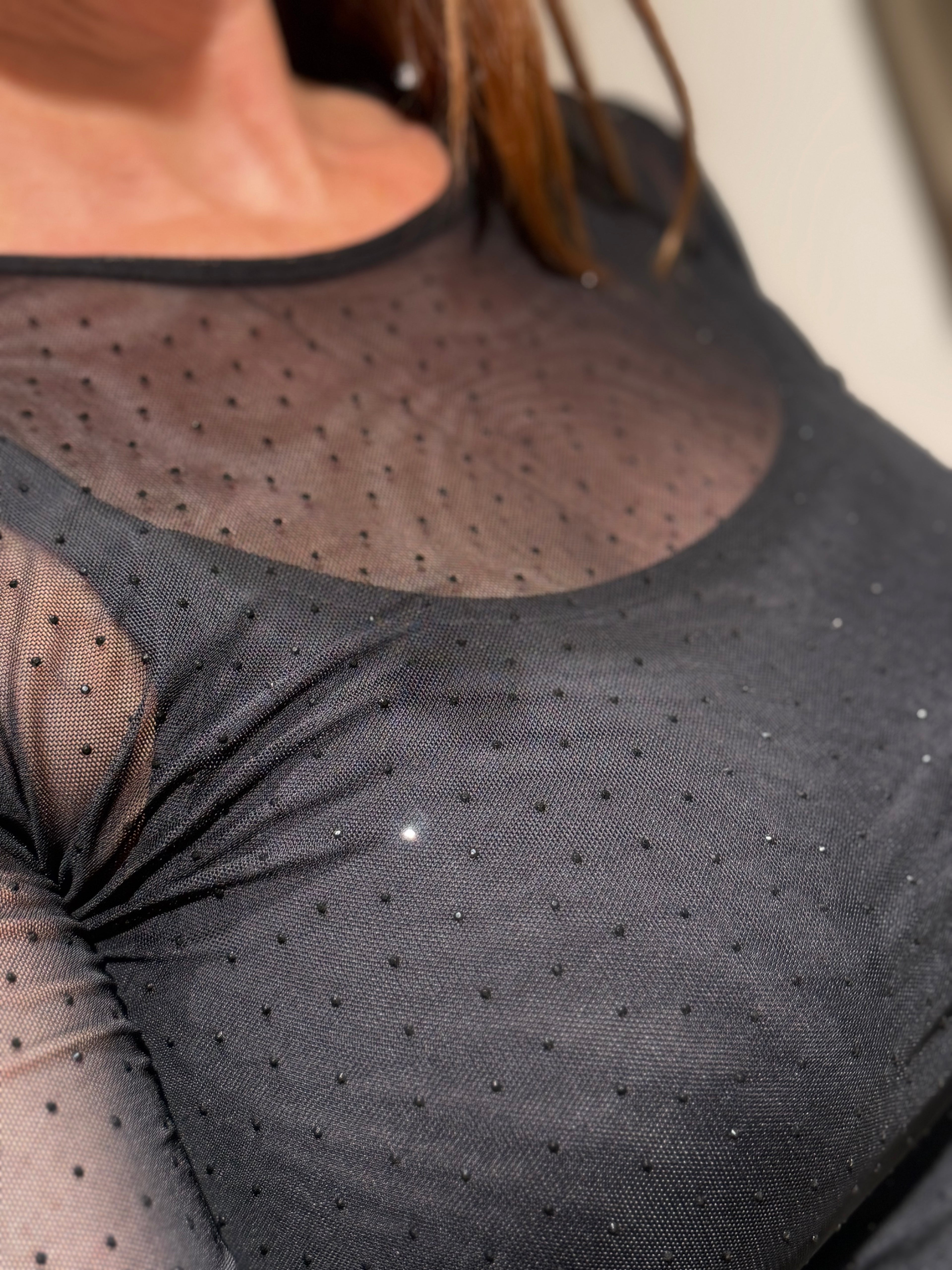 Liberté - Mesh - Sort m. glitter
