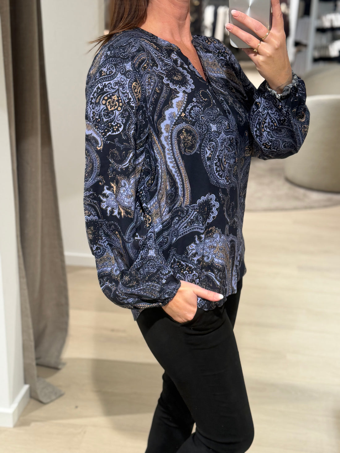 Soyaconcept - Halna AOP 1 - Bluse Blå