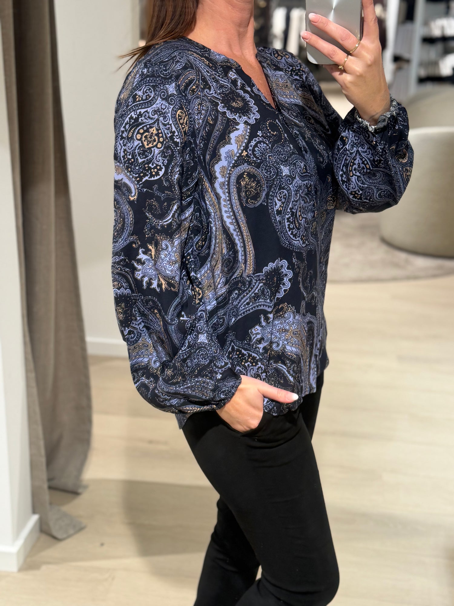Soyaconcept - Halna AOP 1 - Bluse Blå
