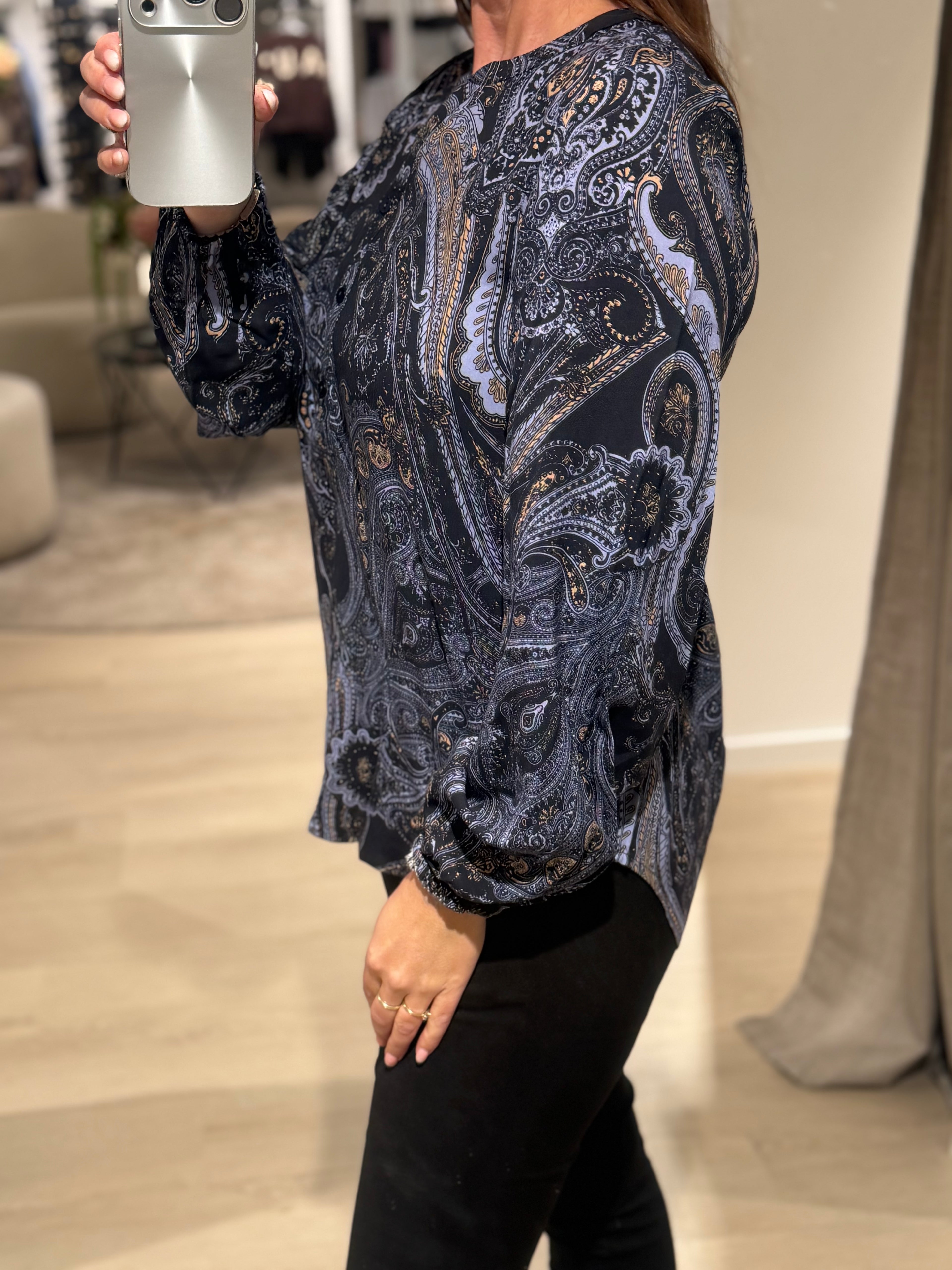 Soyaconcept - Halna AOP 1 - Bluse Blå