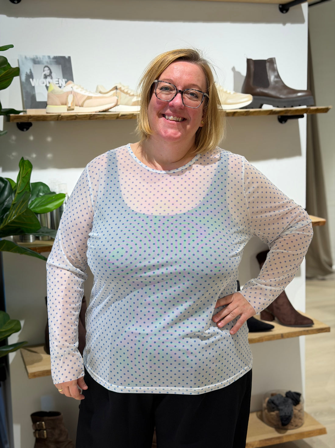 Cassiopeia - Gwenna Mesh - Bluse Hvid