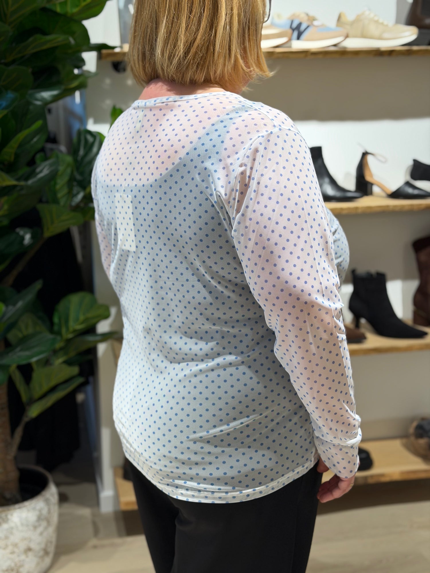 Cassiopeia - Gwenna Mesh - Bluse Hvid
