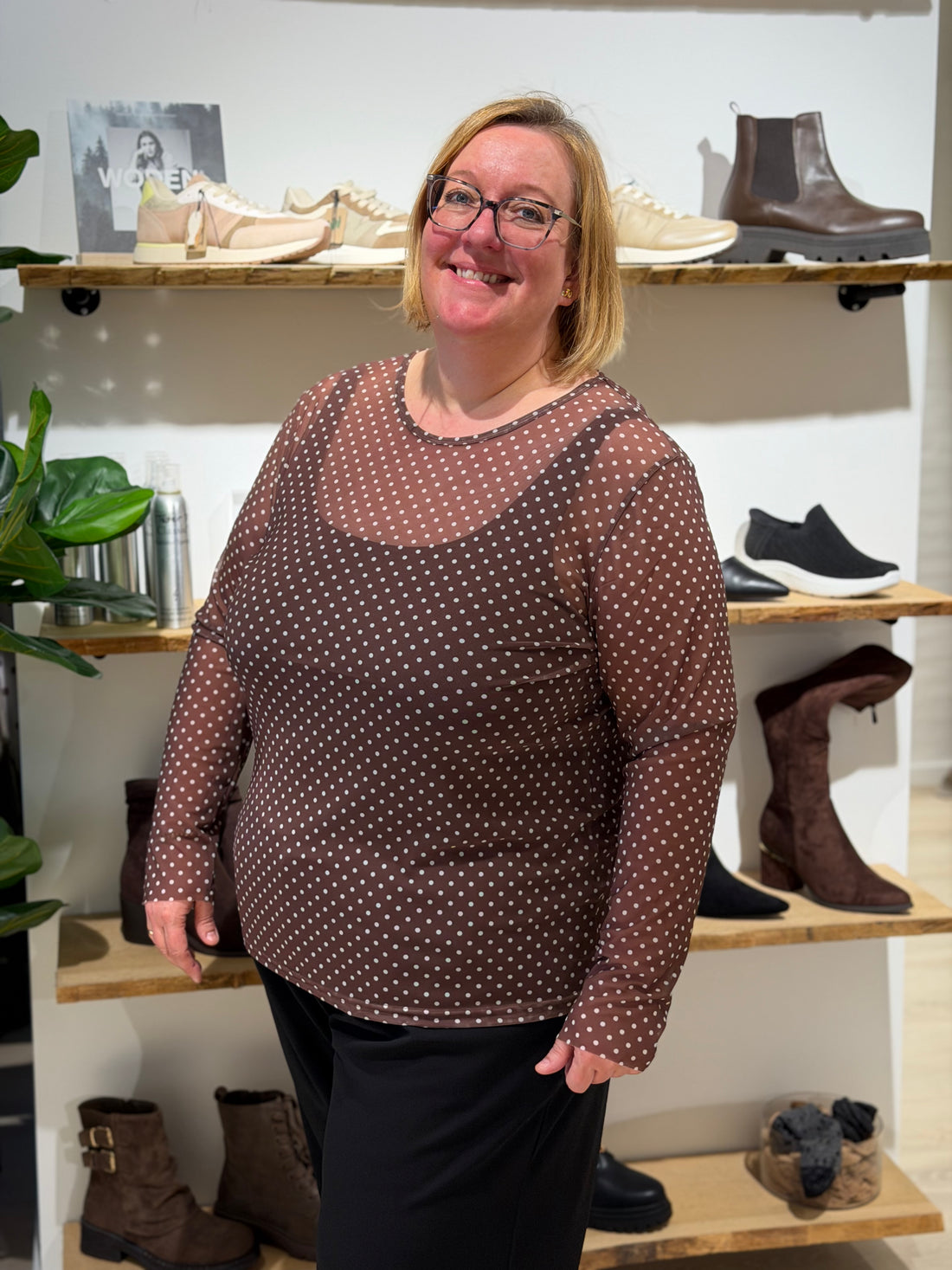 Cassiopeia - Gwenna Mesh - Bluse Choko