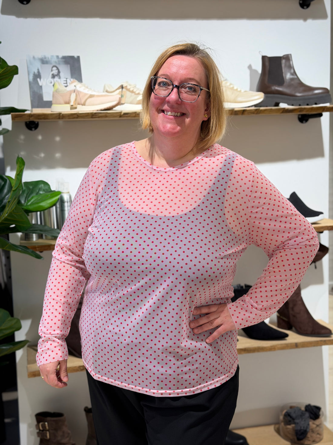 Cassiopeia - Gwenna Mesh - Bluse Rosa