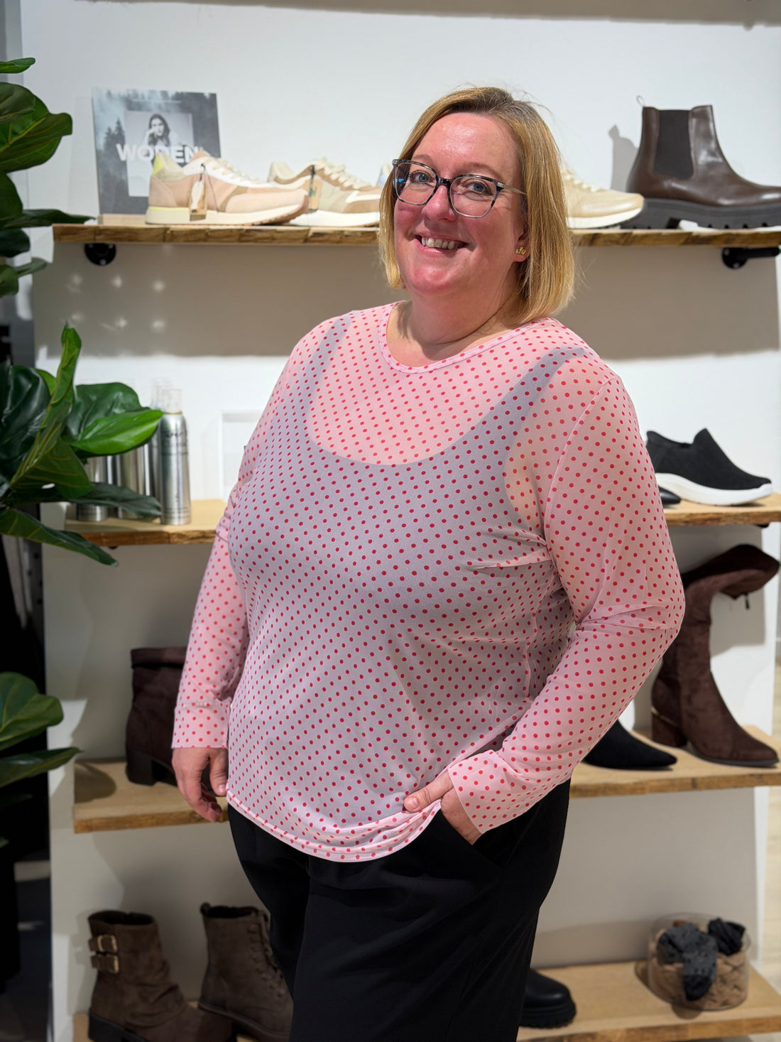 Cassiopeia - Gwenna Mesh - Bluse Rosa