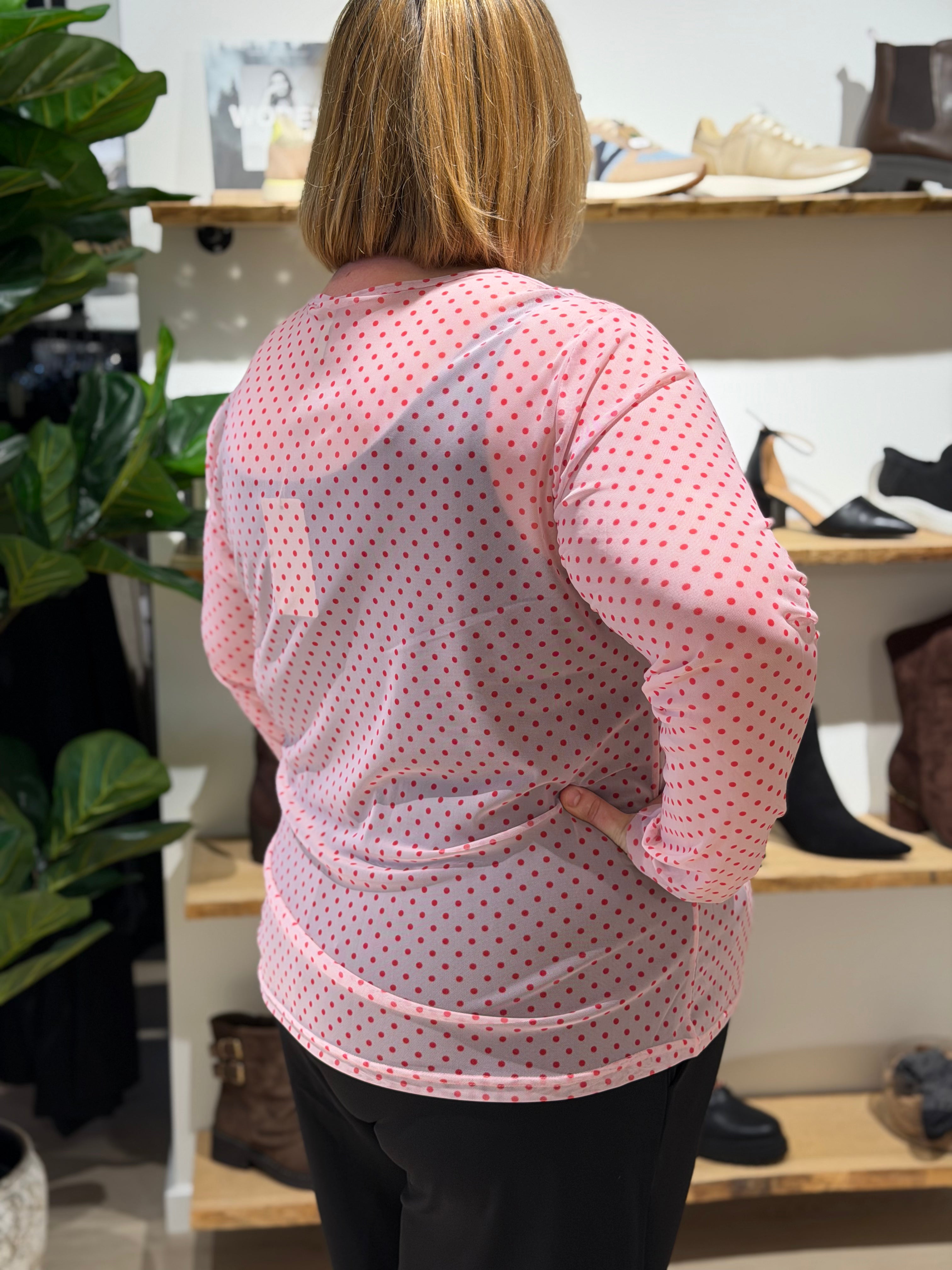 Cassiopeia - Gwenna Mesh - Bluse Rosa