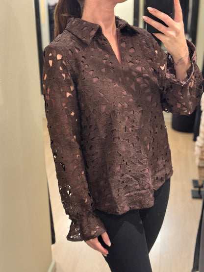 Ofelia - Oasis - Bluse Chokolade