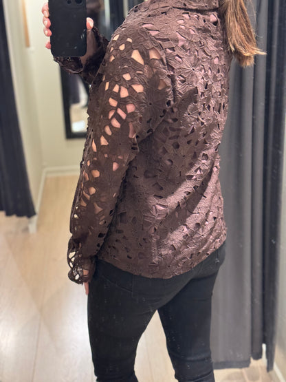 Ofelia - Oasis - Bluse Chokolade