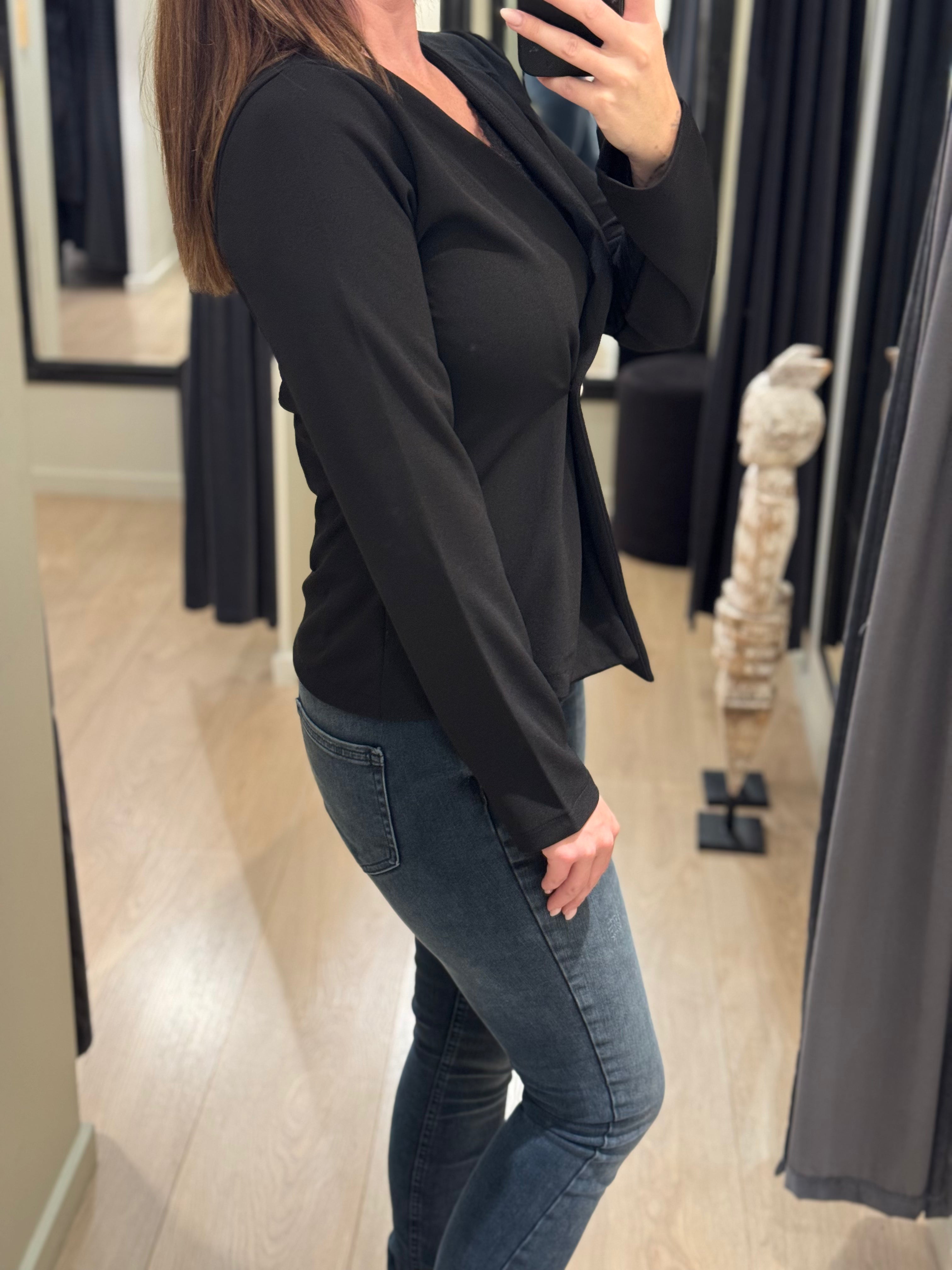 Sisters Point - Glut - Bluse Langærmet Sort