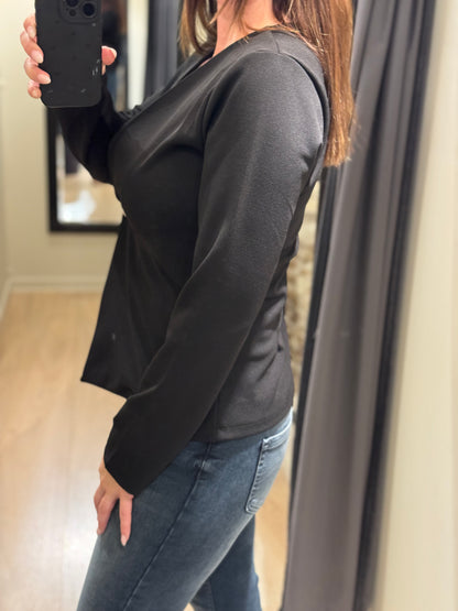 Sisters Point - Glut - Bluse Langærmet Sort