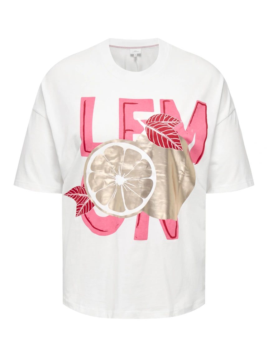 Only Carmakoma - Kourtney - T-Shirt Hvid