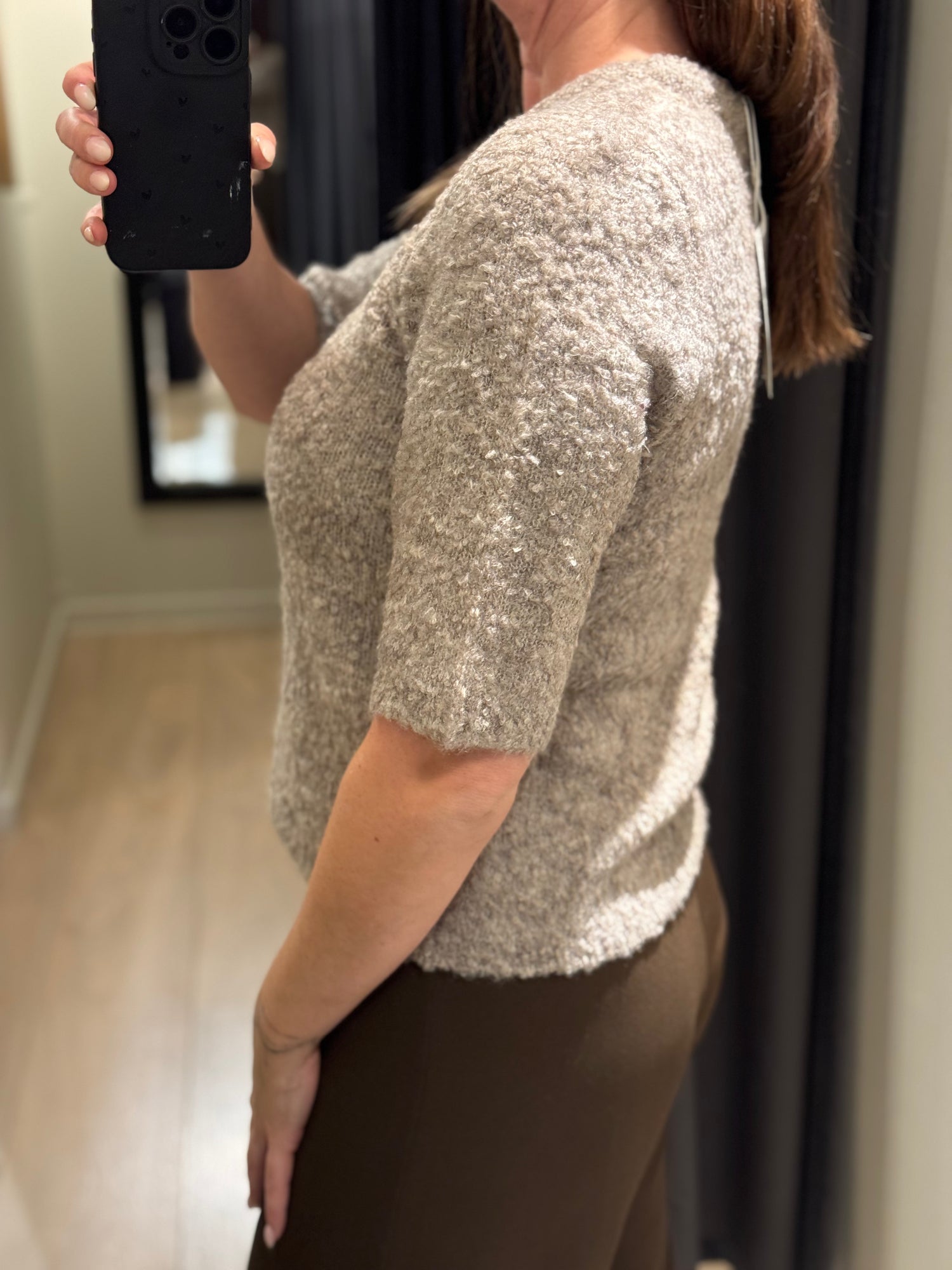 ONLY - Cille - Cardigan Grå/Brun