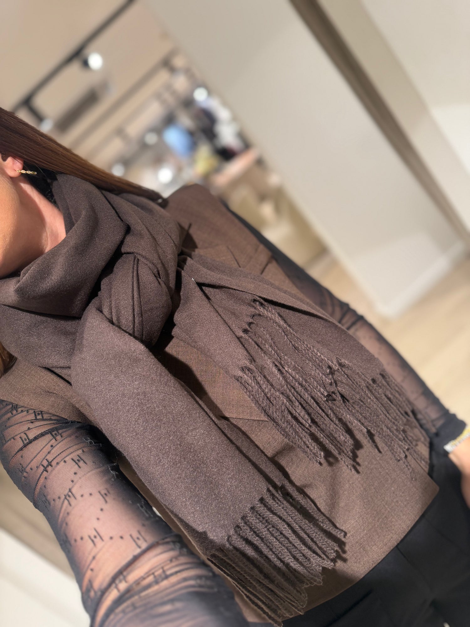 By Lagoni - Cashmere tørklæde - Brun