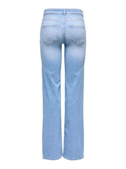 ONLY - Blush Straight - Jeans Lys Blå