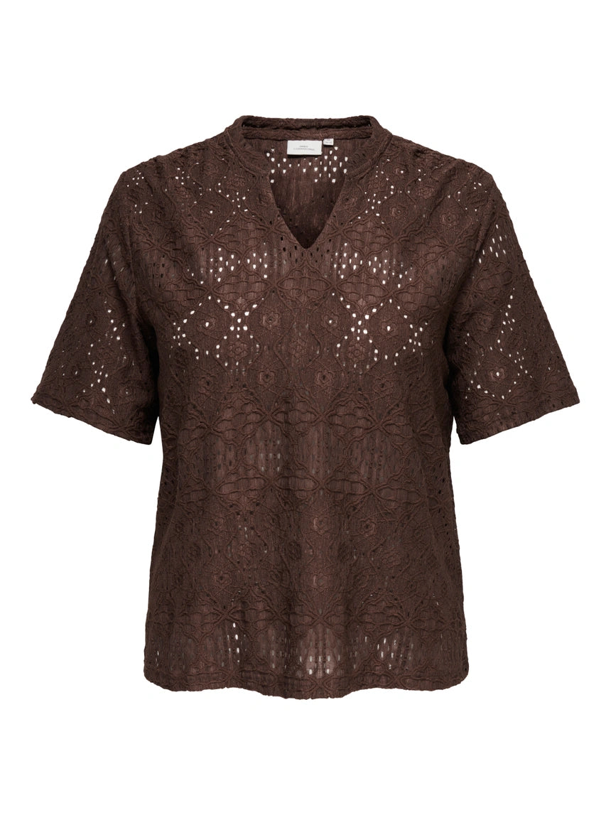 Only Carmakoma - Hellen - Bluse Brun