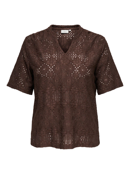 Only Carmakoma - Hellen - Bluse Brun