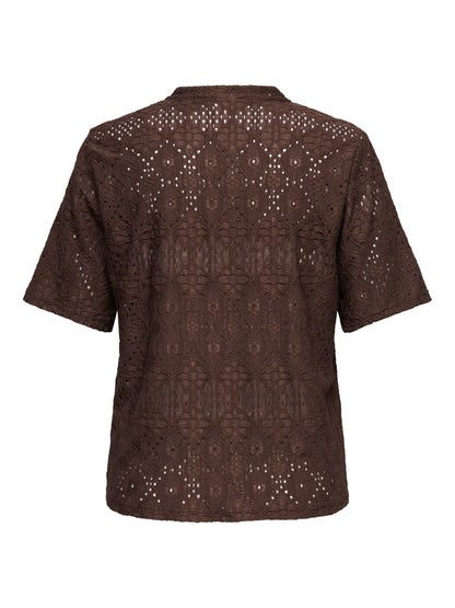 Only Carmakoma - Hellen - Bluse Brun