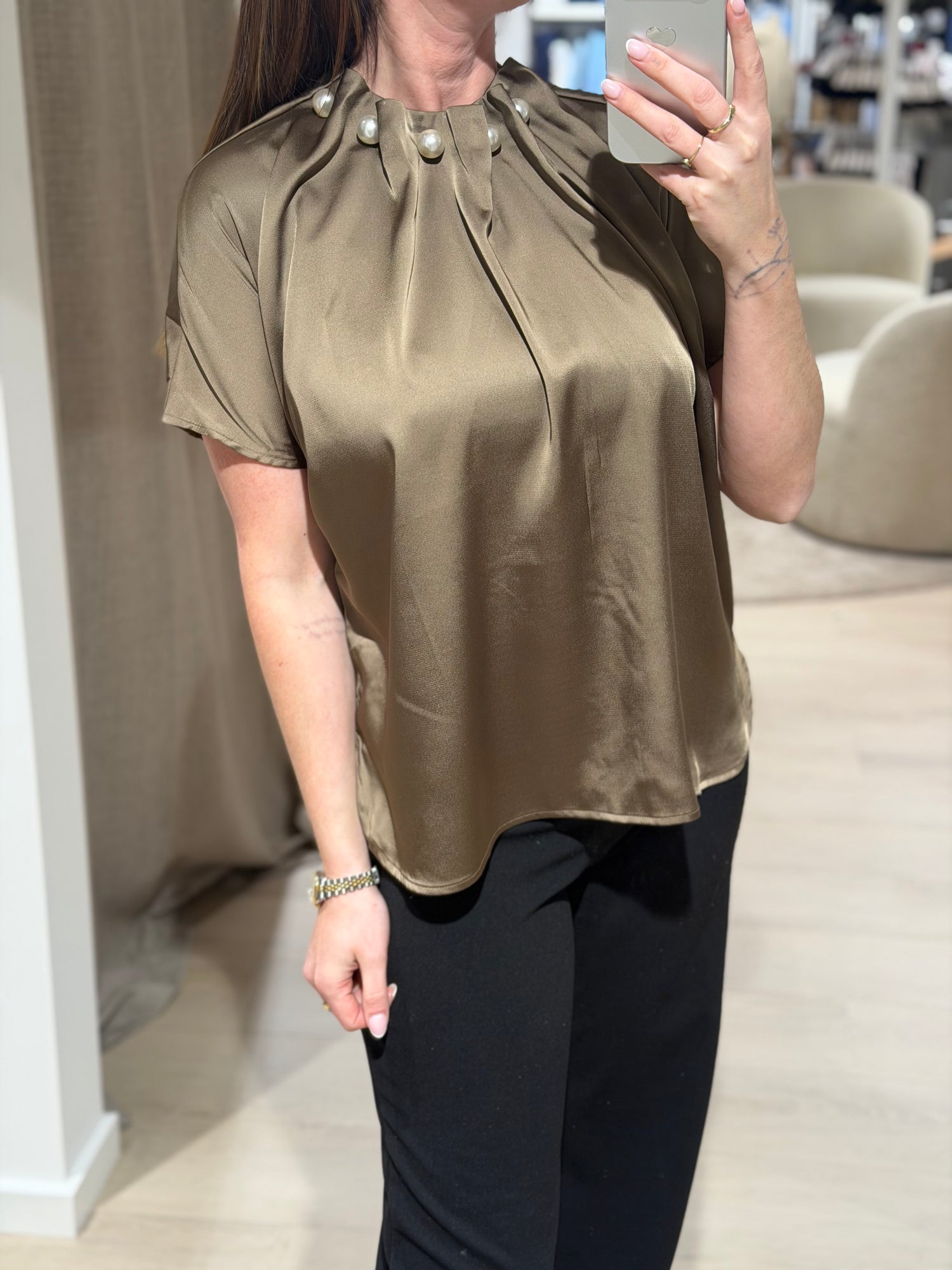 LIBERTÉ - Pip SS - Pearl Bluse