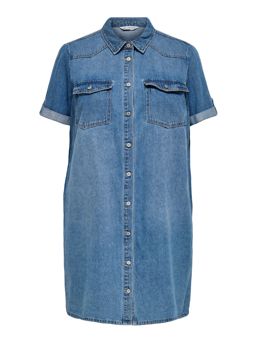Only Carmakoma - Lisa - Denim Kjole