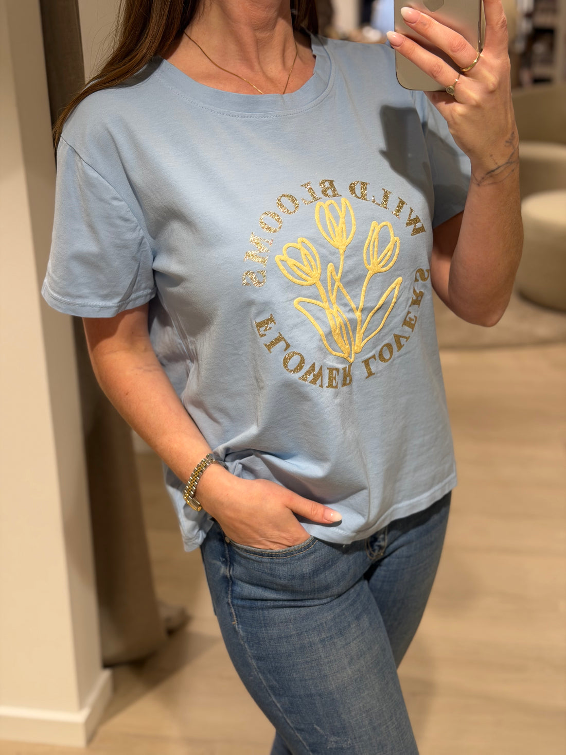 Marta Du Chateau - MdcBrianna - T-Shirt - Lyseblå